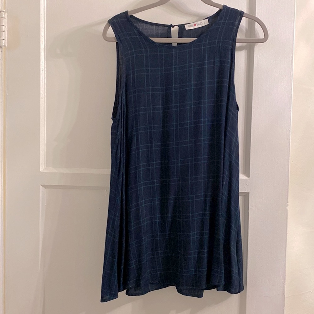 Plaid girls dress size large